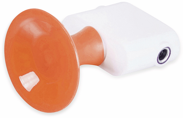 Kopfhörer-Splitter, 3,5 mm, Saugnapf, orange