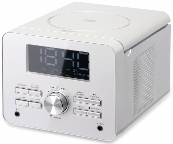 Uhrenradio CDR 264 mit CD-Player, silber, B-Ware