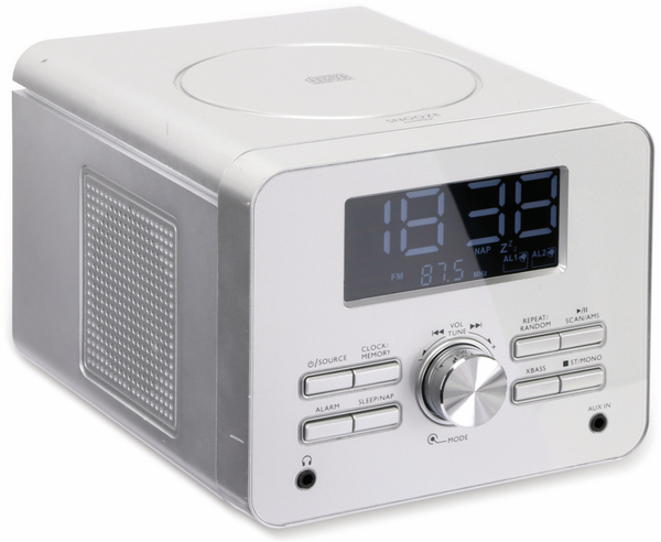 Uhrenradio CDR 264 mit CD-Player, silber, B-Ware - Produktbild 2