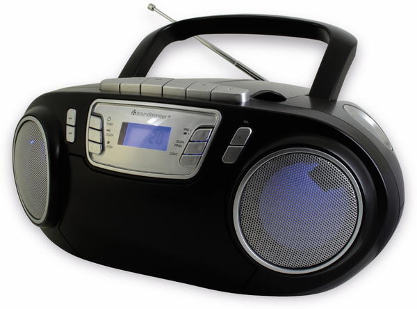 Soundmaster CD-Player SCD5800SW mit Mikrofon, schwarz - Produktbild 4