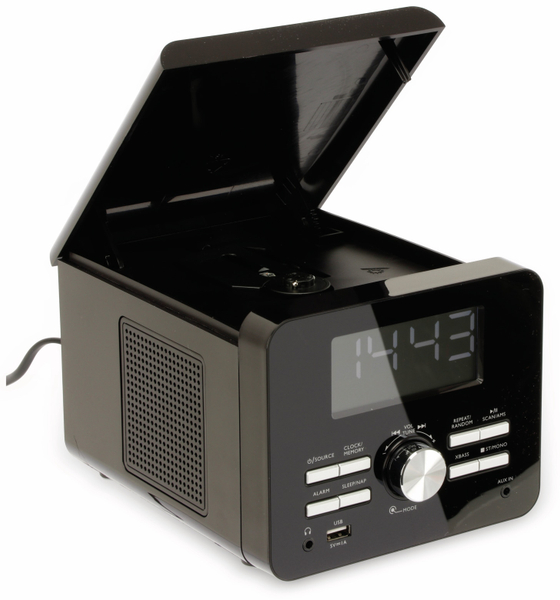 Uhrenradio CDR 274 mit CD-Player, schwarz, B-Ware - Produktbild 3