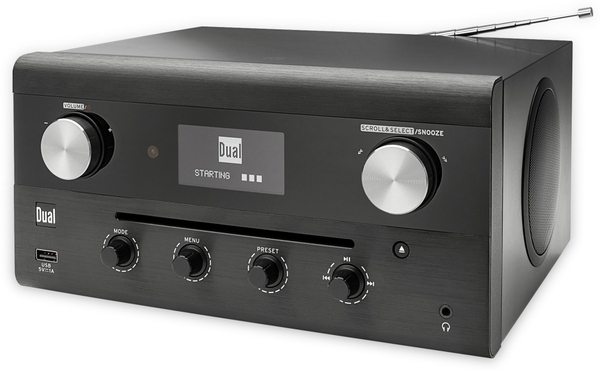 Dual DAB Radio CR 900 Phantom, schwarz, DAB+, Wlan, Bluetooth - Produktbild 3