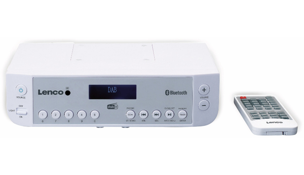 Lenco Küchenunterbauradio KCR-200WH, DAB+, Bluetooth, weiss - Produktbild 3