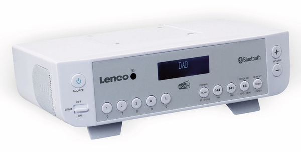 Lenco Küchenunterbauradio KCR-200WH, DAB+, Bluetooth, weiss - Produktbild 4