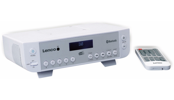 Lenco Küchenunterbauradio KCR-200WH, DAB+, Bluetooth, weiss - Produktbild 5