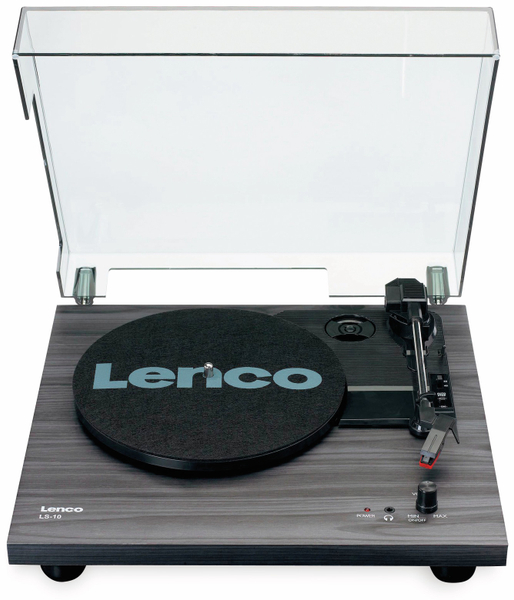 Lenco Plattenspieler LS-10, schwarz, mit integrierten Lautsprechern - Produktbild 2