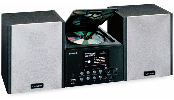 LENCO Stereoanlage MC-250, schwarz, DAB+, Bluetooth, CD/MP3-Player - Produktbild 2
