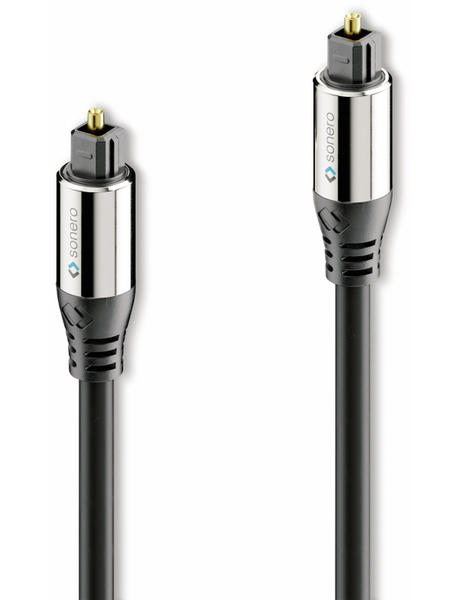 SONERO Lichtleiter-Kabel, 1 m, schwarz