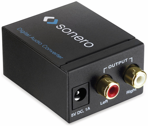 SONERO Audio-Konverter X-AC010, Toslink/Koax zu Cinch/Klinke - Produktbild 3