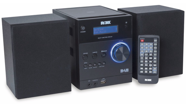 ROXX Stereoanlage MC 401, schwarz, CD, DAB+, Bluetooth