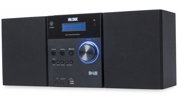ROXX Stereoanlage MC 401, schwarz, CD, DAB+, Bluetooth - Produktbild 3