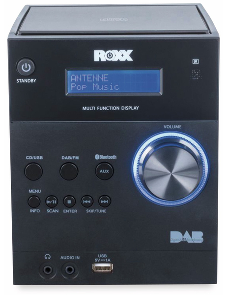 ROXX Stereoanlage MC 401, schwarz, CD, DAB+, Bluetooth - Produktbild 4