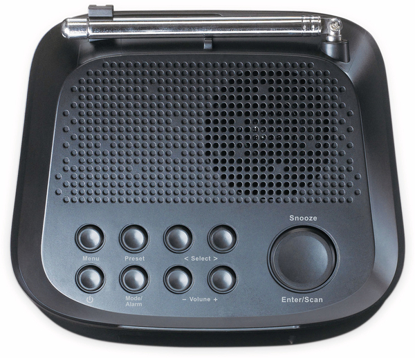 LENCO DAB+/FM Uhrenradio CR-605BK, schwarz - Produktbild 3