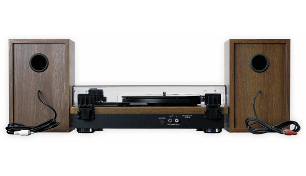 LENCO Plattenspieler LS-100WD, holzoptik, Bluetooth, mit 2 Lautsprecherboxen - Produktbild 4