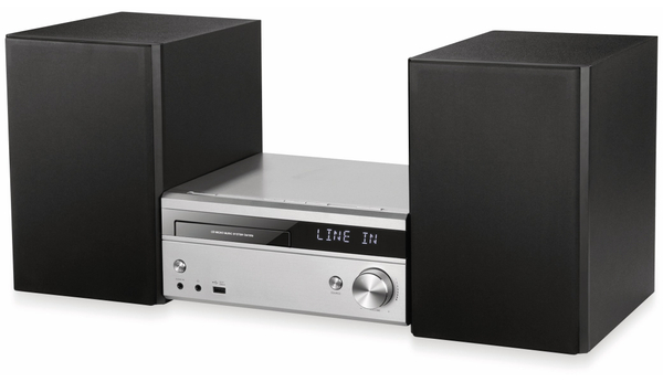 NABO Mini-HiFi Stereoanlage Symphony CM 1509, CD/MP3-Player, silber/schwarz - Produktbild 2