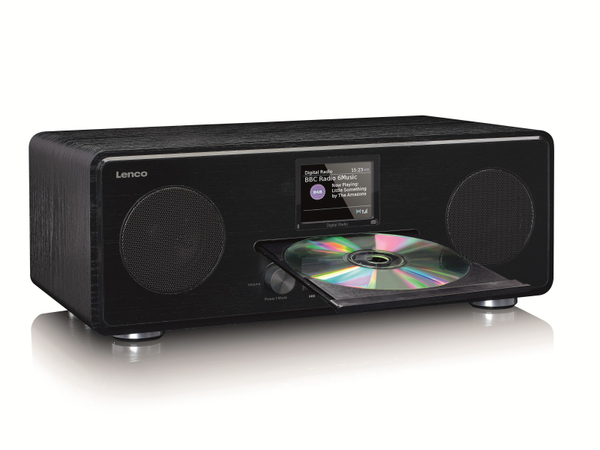 LENCO DAB+/FM Radio DAR-061, CD-Player, Bluetooth, schwarz - Produktbild 2