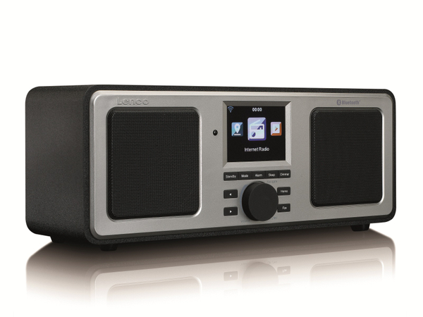 Lenco Internetradio DIR-150, Bluetooth, schwarz/silber - Produktbild 2
