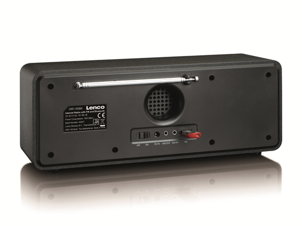 Lenco Internetradio DIR-150, Bluetooth, schwarz/silber - Produktbild 5