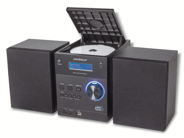 UNIVERSUM Stereoanlage MS 300-21, CD, DAB+ Radio, Bluetooth, USB, schwarz - Produktbild 2