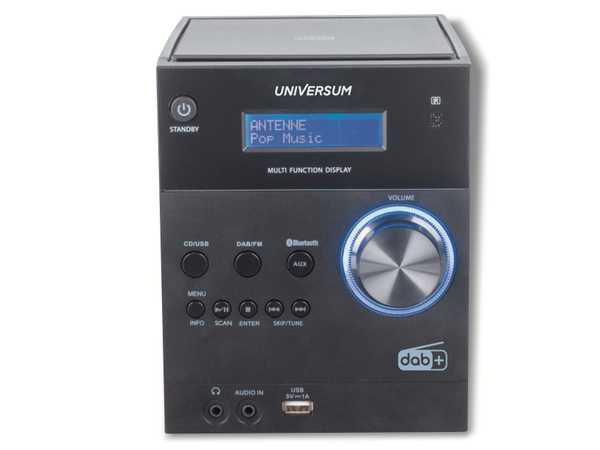 UNIVERSUM Stereoanlage MS 300-21, CD, DAB+ Radio, Bluetooth, USB, schwarz - Produktbild 3