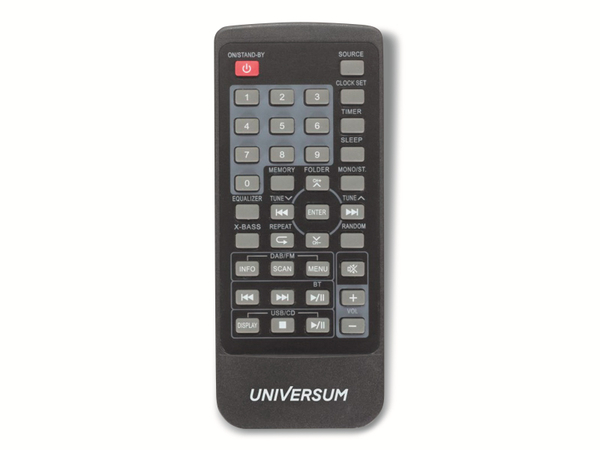 UNIVERSUM Stereoanlage MS 300-21, CD, DAB+ Radio, Bluetooth, USB, schwarz - Produktbild 5