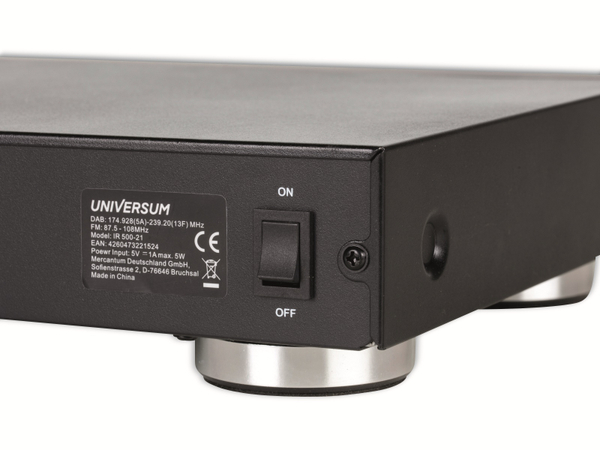 UNIVERSUM Internetradio IR 500-21, DAB+/FM, WiFi, Bluetooth, schwarz - Produktbild 2