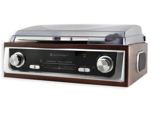 SOUNDMASTER Plattenspieler PL196H, UKW Radio, integrierte Lautsprecher - Produktbild 5