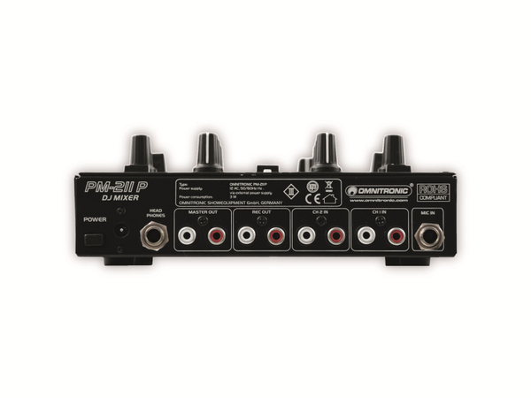 Omnitronic 2-Kanal-DJ-Mixer PM-211, mit MP3-Player - Produktbild 3