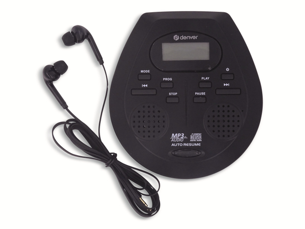 DENVER Portabler CD-Player DMP-395B, mit integr. Lautsprecher, schwarz - Produktbild 4