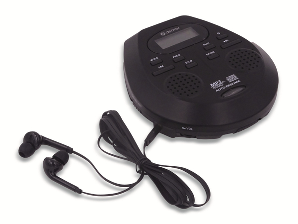 DENVER Portabler CD-Player DMP-395B, mit integr. Lautsprecher, schwarz - Produktbild 5