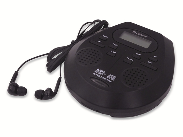 DENVER Portabler CD-Player DMP-395B, mit integr. Lautsprecher, schwarz - Produktbild 6