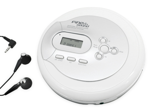FINE SOUND Portabler CD-Player FS2, weiß