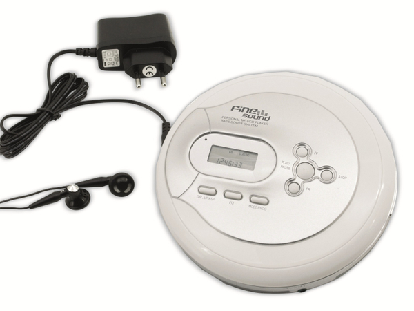 FINE SOUND Portabler CD-Player FS2, weiß - Produktbild 5