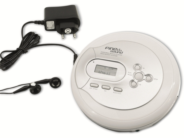 FINE SOUND Portabler CD-Player FS2, weiß - Produktbild 6