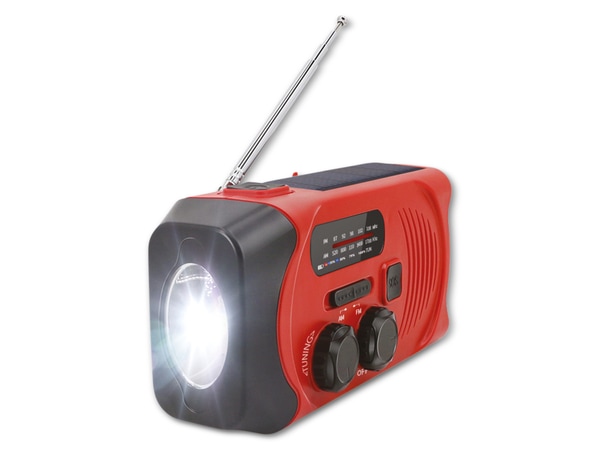 DENVER UKW-Radio SCR-2000, Kurbel, Solar, Lampe - Produktbild 3