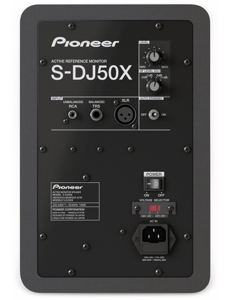 Pioneer DJ Aktiv-Lautsprecher S-DJ50X, schwarz, 5“, 1 Stück - Produktbild 3