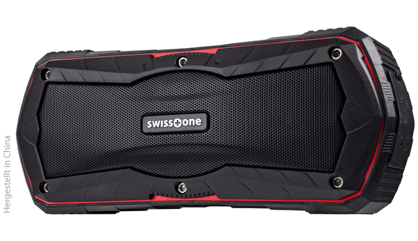 swisstone Bluetooth Lautsprecher BX 310, schwarz/rot, Powerbank, 2x5 W - Produktbild 2