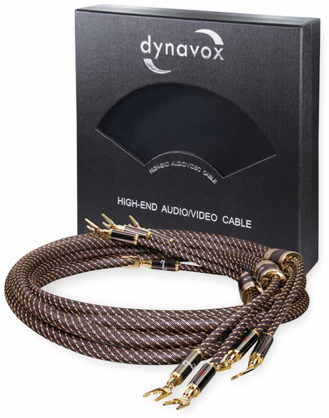 Dynavox Lautsprecherkabel Black Line, 5 m, 4 mm², OFC - Produktbild 3