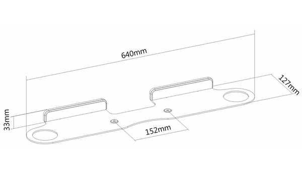 PUREMOUNTS Lautsprecher-Wandhalterung PM-SOM-091, für Sonos Beam, weiß - Produktbild 4