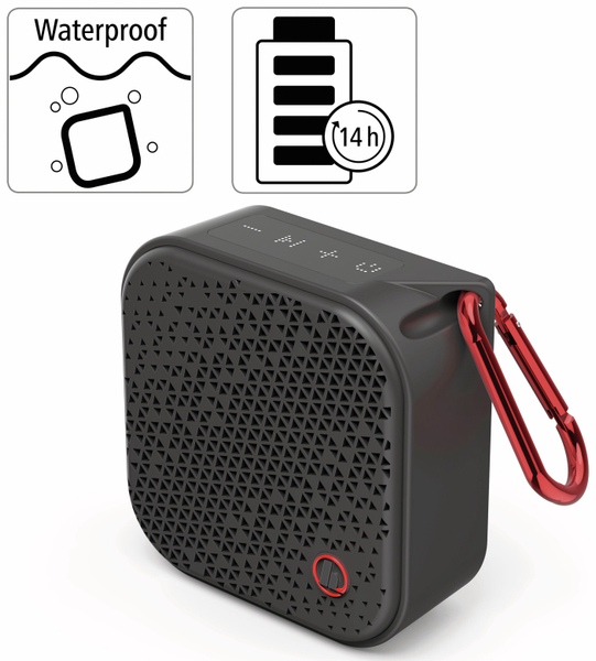 HAMA Bluetooth Lautsprecher Pocket 2.0, 3,5 W, wasserdicht, schwarz - Produktbild 3