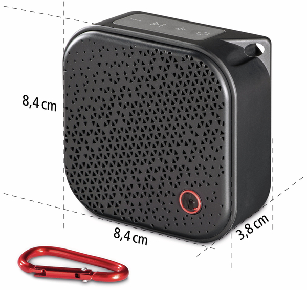 HAMA Bluetooth Lautsprecher Pocket 2.0, 3,5 W, wasserdicht, schwarz - Produktbild 5