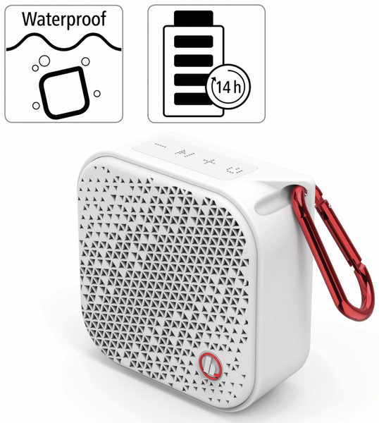 HAMA Bluetooth Lautsprecher Pocket 2.0, 3,5 W, wasserdicht, weiß - Produktbild 3