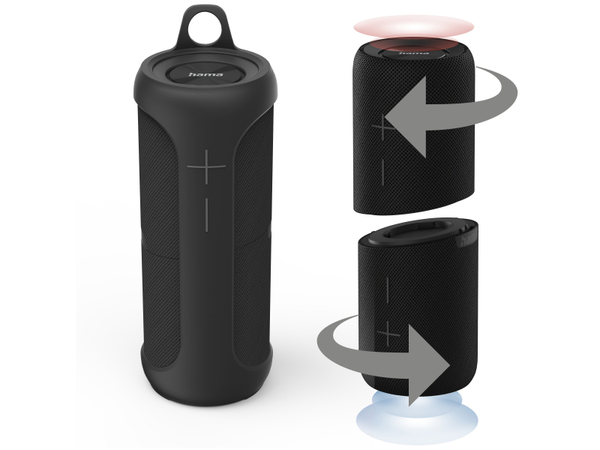 HAMA Bluetooth Lautsprecher Twin 2.0, 20 W, wasserdicht, schwarz online  kaufen