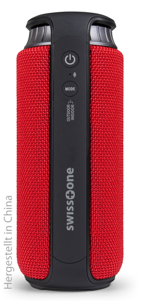 SWISSTONE Bluetooth-Lautsprecher BX 500, rot - Produktbild 3