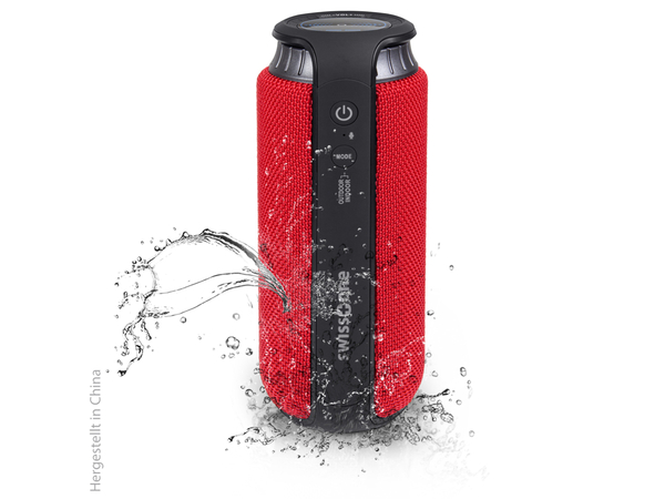 SWISSTONE Bluetooth-Lautsprecher BX 500, rot - Produktbild 9