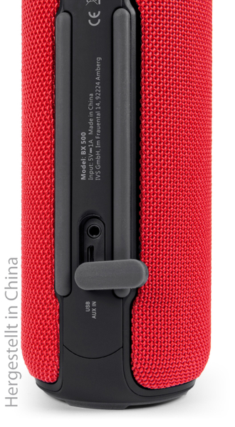 SWISSTONE Bluetooth-Lautsprecher BX 500, rot - Produktbild 10