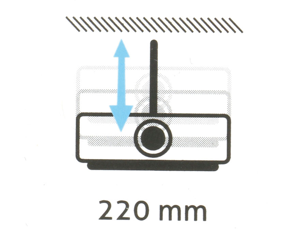 PUREMOUNTS Beamer-Deckenhalterung PM-Spider-Plus, 180...310mm, weiß - Produktbild 4