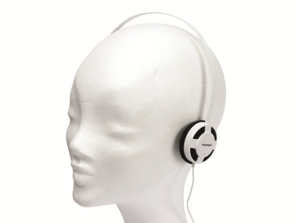 Thomson Stereo-Kopfhörer HED1112W/BL, weiß/schwarz - Produktbild 3