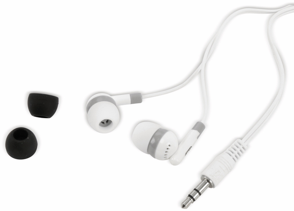 Kopfhörer, Stereo, weiß/grau
