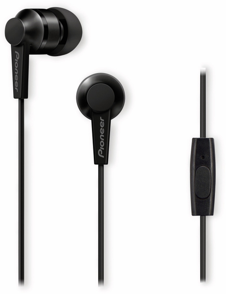 Pioneer In-Ear-Ohrhörer SE-C3T-B, schwarz, Mikrofon